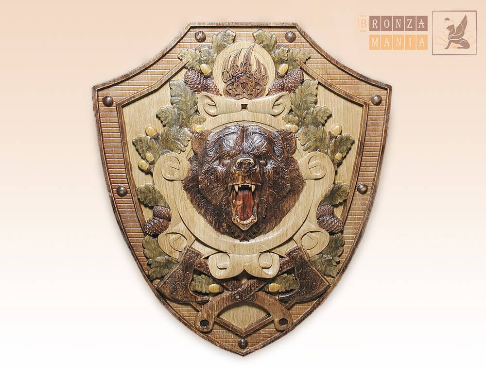 панно настенное для шампуров Медведь