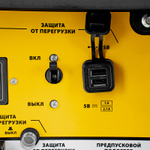 Генератор дизельный DES-55, 5,5 кВт, 230 В, 11 л, ручной стартер Denzel