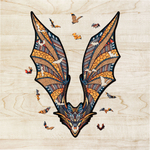 Деревянный, фигурный пазл EWA Летучая Мышь L 39x54 см