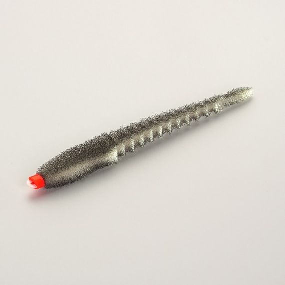 Приманки поролоновые 3D Ex WORM WBlack 10см под офсетный крючок № 1, 2, 4 10шт.