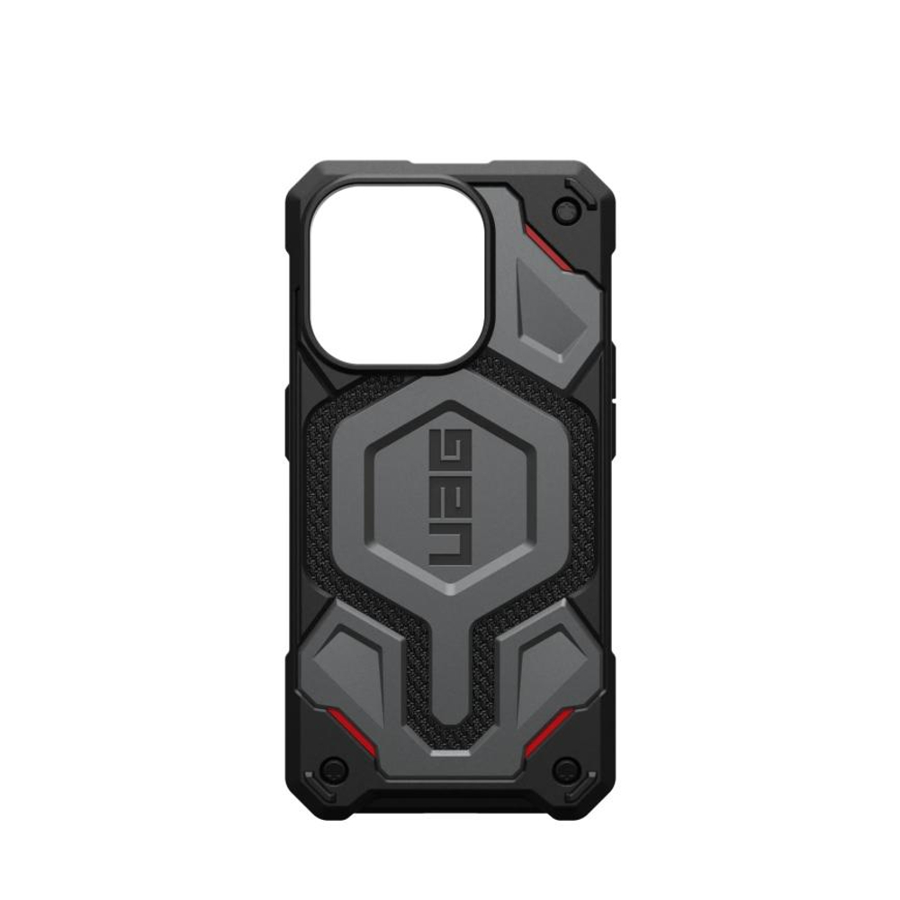 Защитный чехол MagSafe UAG Monarch Pro Kevlar для iPhone 15 Pro Композитный гибридный чехол с очень высоким уровнем защиты при падении