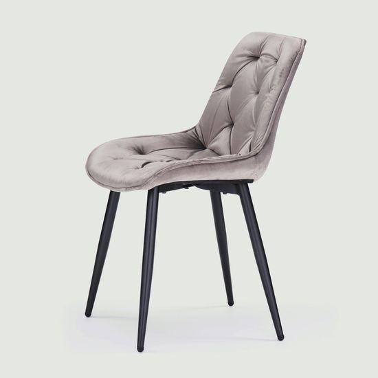 Обеденный стул Vera серый велюр Премиум
