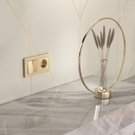 Выключатель двухклавишный (шампань)