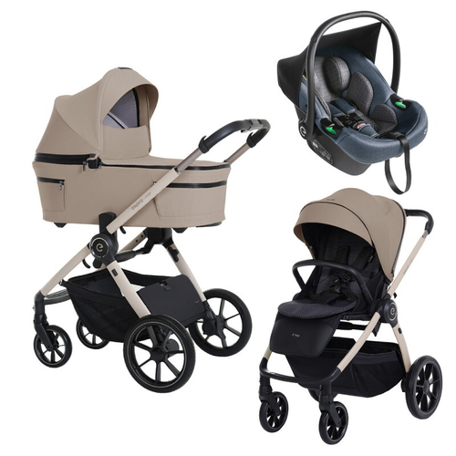 Детская коляска 3 в 1 Espiro Yoga 2025 и автокресло Pi Gray blue 119 assana lotos voice of nature / Серый/синий (Gray blue 103)