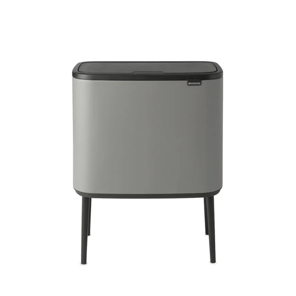 Brabantia Контейнер для мусора Bo Touch 3x11 л серый