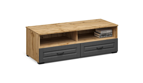 Система Лацио Сканди Тумба ТВ Вотан/Сканди графит (ручка чёрная)