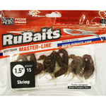 Рыболовные, силиконовые приманки. Рачки мормыш RuBaits Shrimp креветка. Набор для рыбалки на щуку, судака, окуня, форель. Зимняя рыбалка, микроджиг.