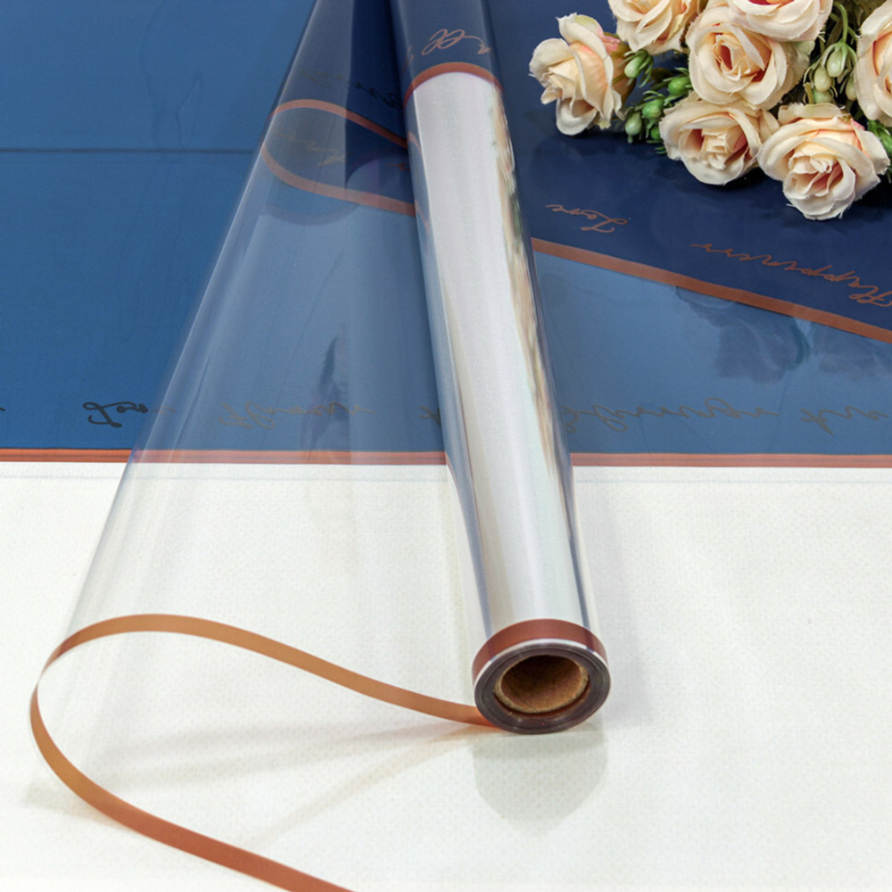 Пленка В рулоне 10 м х 57 см с окошком (Синий)