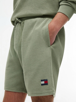 Шорты Tommy Jeans Waffled Beach Garment Dyed Spring Olive