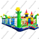 Коммерческий надувной батут "Радужный город" 10*6*3 м