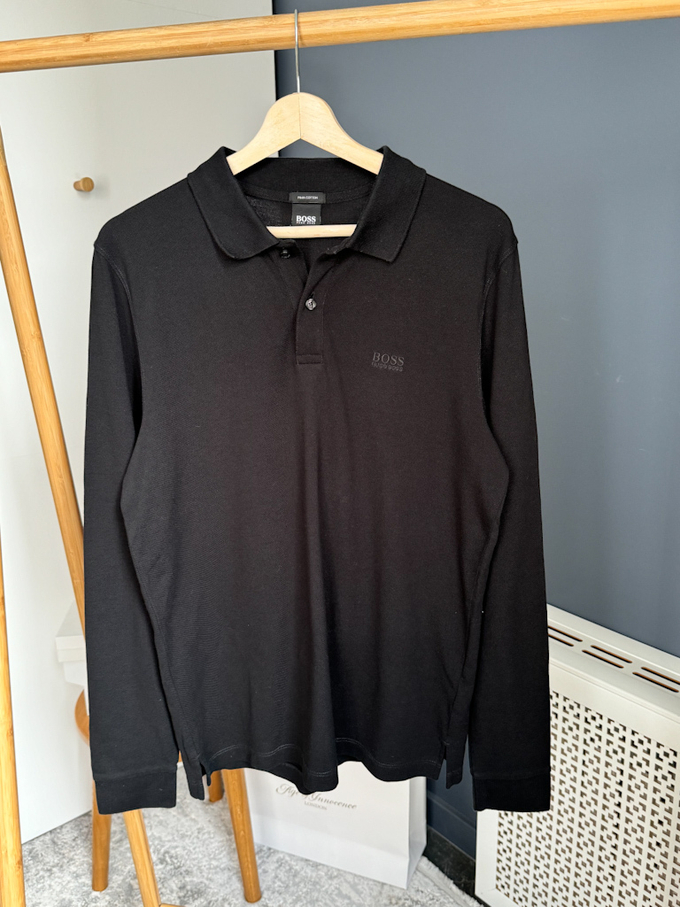 Хлопковое поло Hugo Boss, М