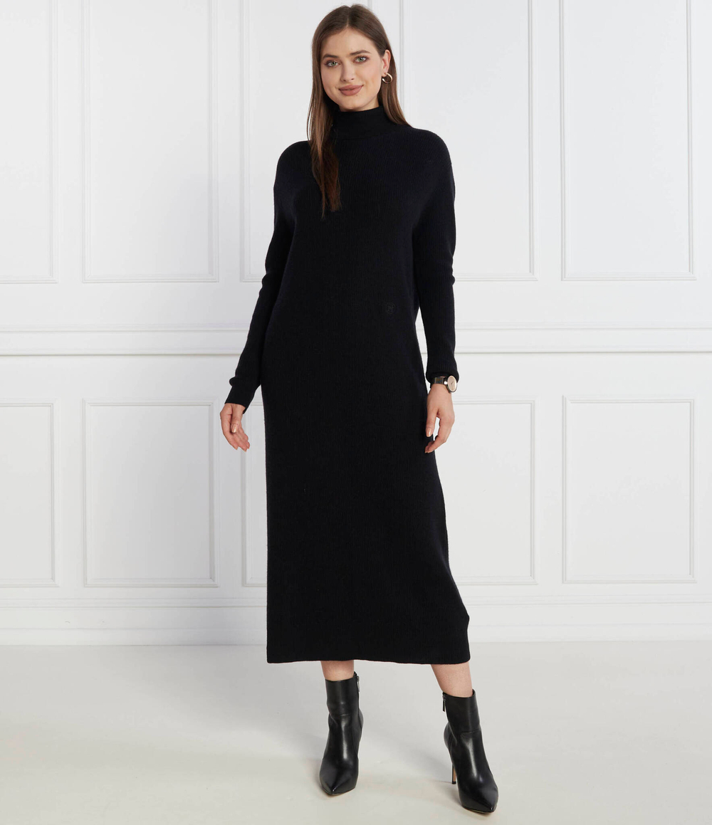 Платье MD WOOL CASH ROLL-NK Tommy Hilfiger - черный(WW0WW39925)