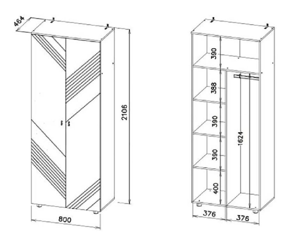 БАЙКАЛ Пенал (Графит/Дуб золотой)