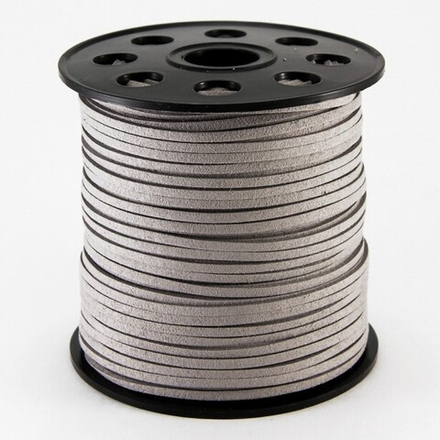 Шнур замшевый, шир.3мм, цв.010 серый