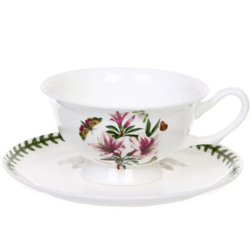 Чайная пара «Цветочная грация» (кружка 220мл, блюдце) лилии