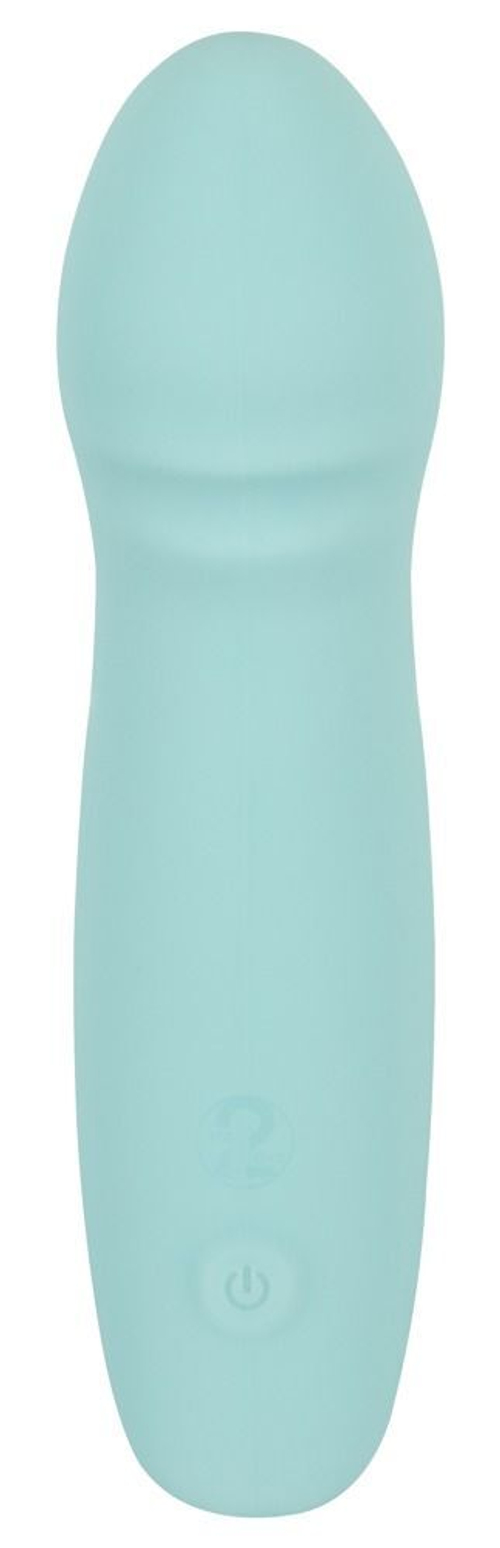 Аквамариновый мини-вибратор Cuties G-Spot Vibrator - 15,5 см.
