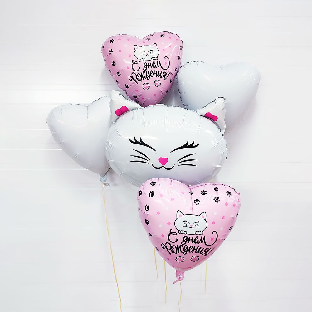 Шар Сердце, Белый.