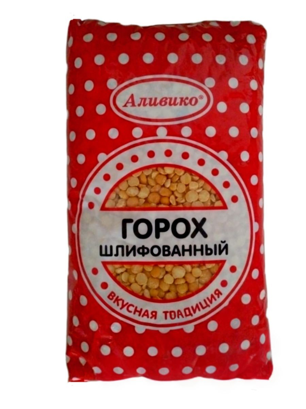 Крупа горох колотый Аливико 800 г (для супов и каш) 2 шт.
