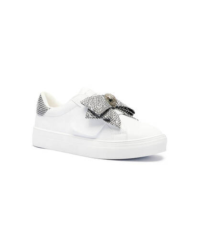 Кожаные кроссовки mini laney bow Kurt Geiger - белый(120067109)