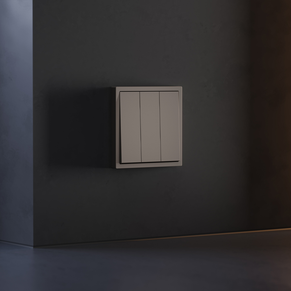 Клавиши для выключателя/переключателя трехклавишного, S70 (капучино)