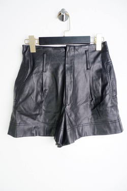 Шорты Zara кожаные, маркировка XS, визуально 42 размер