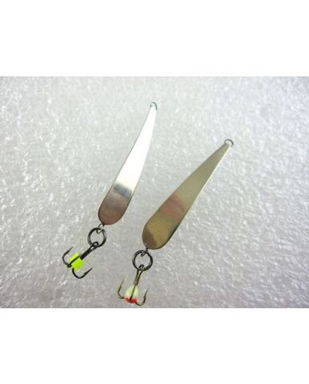 Блесна Зимняя WINTERLURES Рожковская 35мм тройник шт ЛАТУНЬ