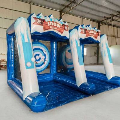 Надувной дартс «Снежки» на подкачке, размер 4,8×3×2,6 м