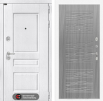 Дверь входная Лабиринт VERSAL  06 Сандал серый металлическая