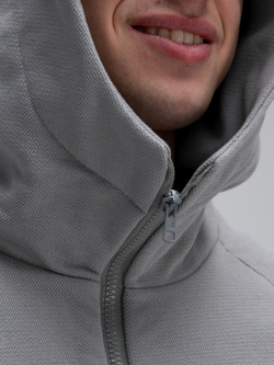 Костюм мужской спортивный на молнии (с начесом). Грей