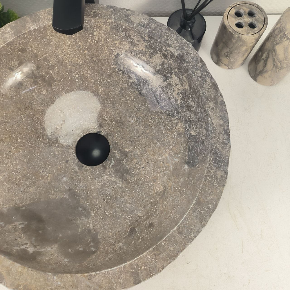 Раковина из мрамора Erozy Grey EM-64649 47*47*15 0186