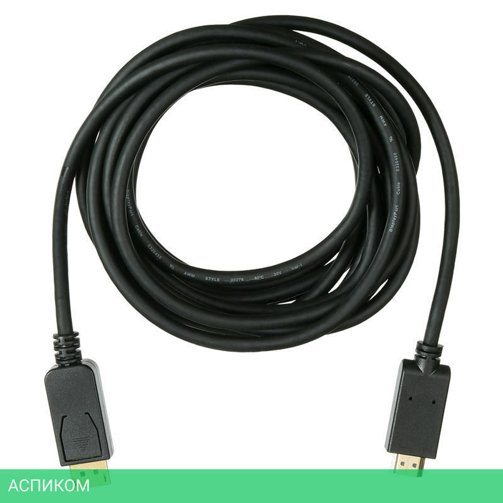 Кабель Buro DisplayPort (m)/HDMI (m) 5м черный (BHP DPP_HDMI-5)