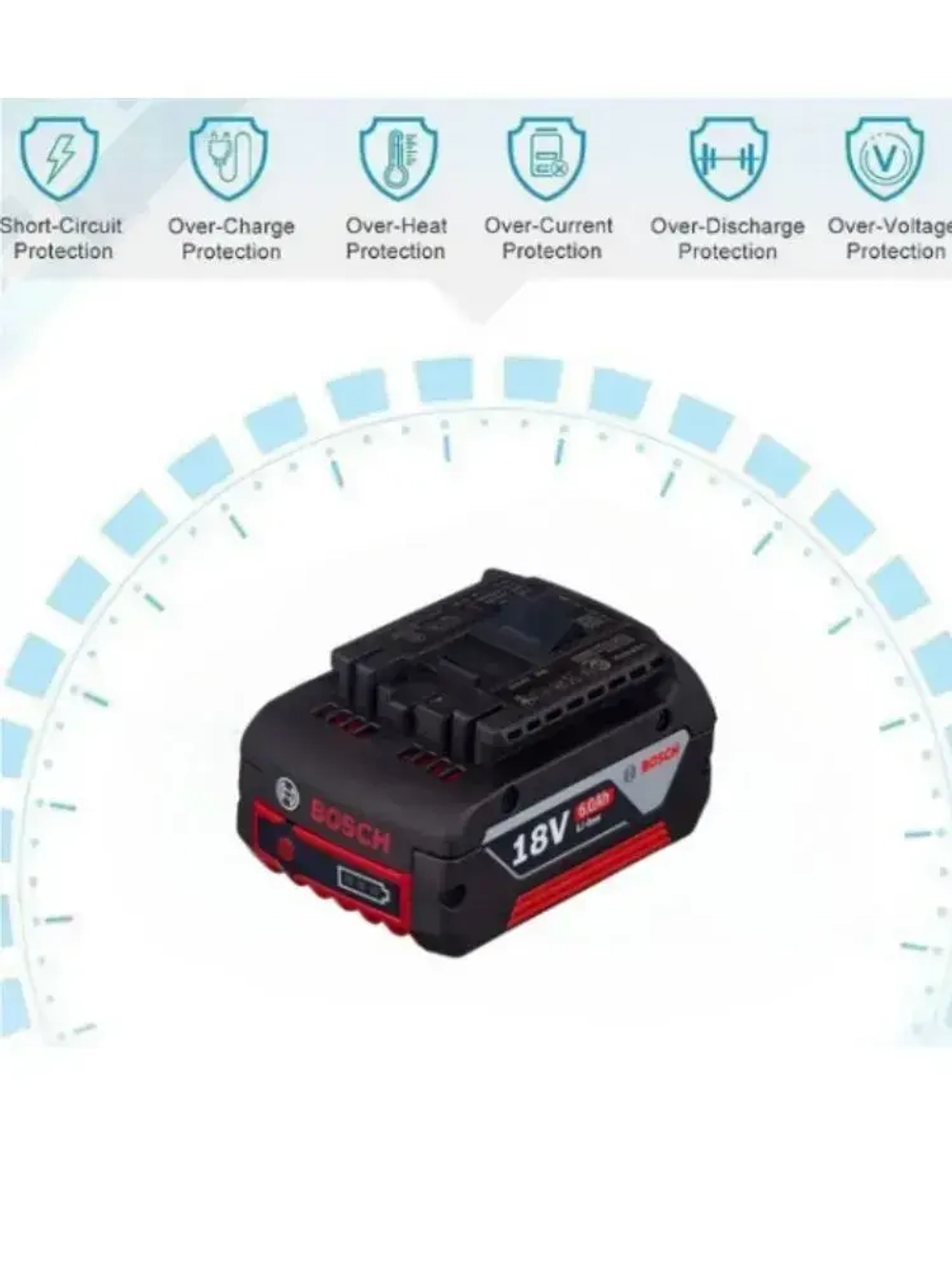 Замените литий-ионный аккумулятор Bosch 18 В (6000 мАч)