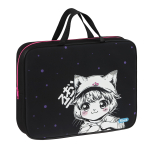 Папка текстильная с ручками 1 отделение, А4 Först "Plush Dream", 350*265*80мм, текстиль, на молнии