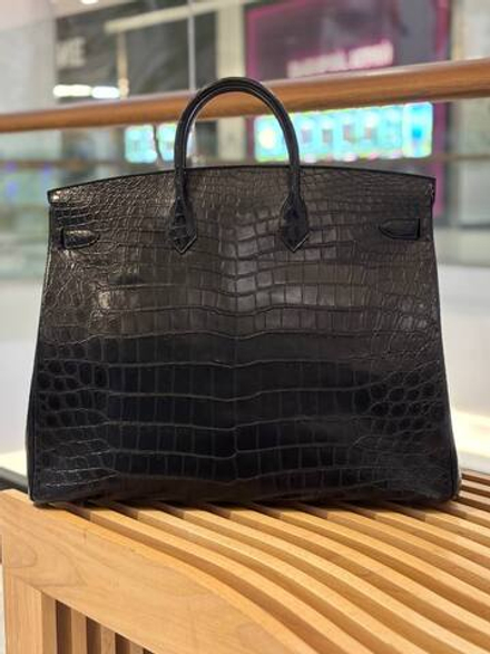 Сумка- портфель из кожи крокодила Hermes