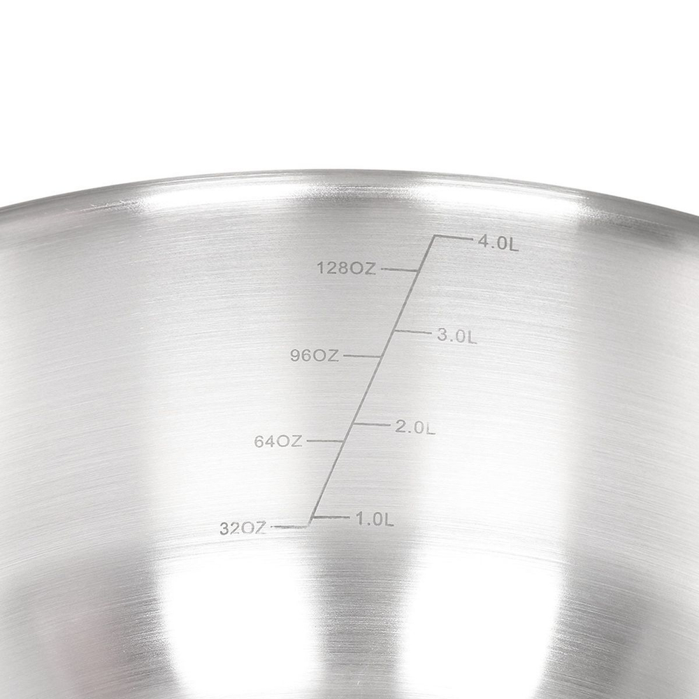 Набор посуды нерж, 6 пр, кастрюли 2.8,4.8 л, ковш 1.4 л, индукц, Daniks, Бруно, SD-A95-6