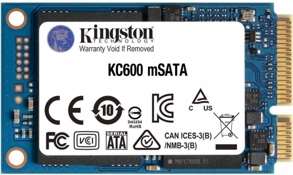 Накопитель SSD mSATA Kingston 512Gb KC600 Series SKC600MS/512G RTL