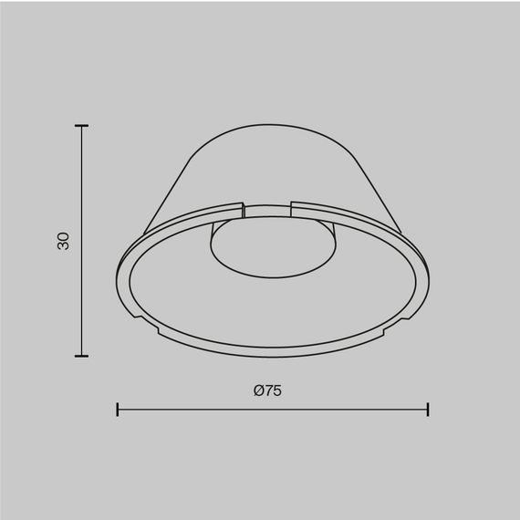 Сменная линза для трековых светильников Maytoni Technical LensD75-24