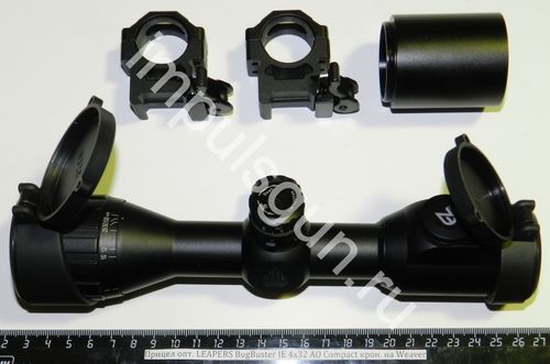 Оптический прицел LEAPERS BugBuster IE 4х32 AO Compact крон. на Weaver SCP-M432AOIEWQ
