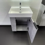 Тумба с раковиной Comforty Асти 60 00-00019191 светлый бетон