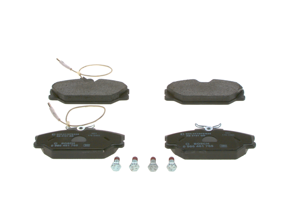 BOSCH - 0986461765-BOC - Brake Pad Set, disc brake