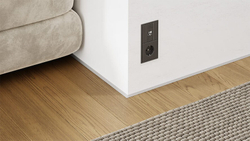 Антиплинтус алюминиевый Апл 01.2700.01л. Серебро матовое 16х6,1х2700мм