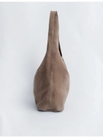 Сумка через плечо шоппер натуральная замша