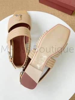 Сандалии Loro Piana Charms Sprightly женские в коричневом цвете
