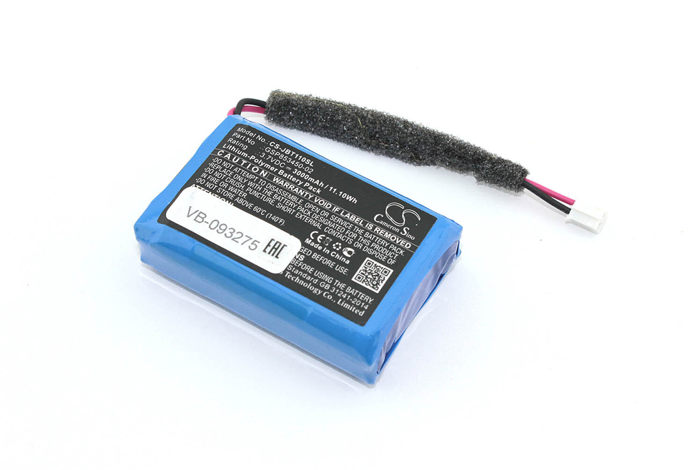 Аккумуляторная батарея CameronSino CS-JBT110SL для JBL Turbo 3.7V 3000mAh / 11.10Wh