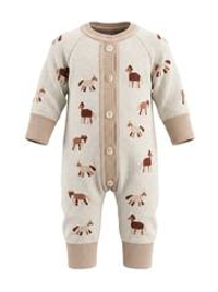 7055-325 Комбинезон вязаный (лошадки)