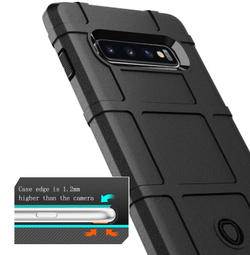 Чехол для Samsung Galaxy S10 Plus цвет Black (черный), серия Armor от Caseport