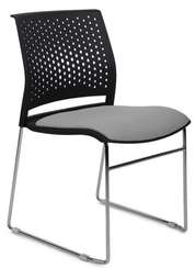 Кресло Колор RCH D918B Черный пластик/Серая ткань