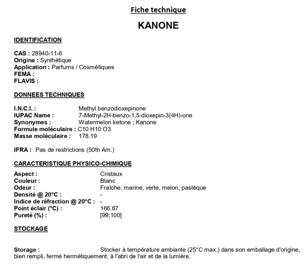 KANONE / КАНОН CAS 28940-11-6