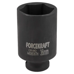 Головка ударная глубокая тонкостенная 36мм (6гр.), 1/2'' FORCEKRAFT FK-4458536TH