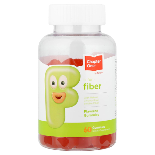 Zahler, F Is for Fiber, клетчатка, жевательные мармеладки, 60 шт.